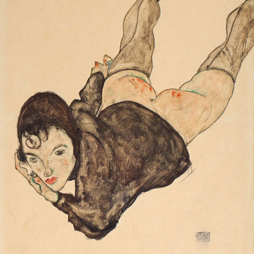 ·ϯգEgon Schiele1916ˮƷбɵŮˡ